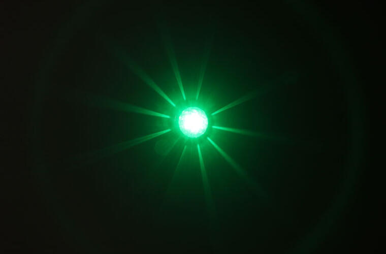 Mid-Size Hero Watermelon Light with Clear Lens and Green LEDs