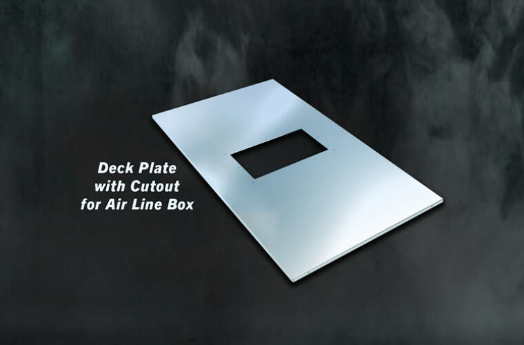 48 inch Universal Fit In-Frame Deck Plate with Cutout.