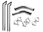 8 Inch Dia Desperado Tip Exhaust Kit with 108 Inch Tall One Piece Top Pipe KW