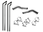8 Inch Dia Desperado Tip Exhaust Kit with 114 Inch Tall One Piece Top Pipe KW