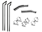 8 Inch Dia Desperado Tip Exhaust Kit with 108 Inch Tall One Piece Top Pipe KW