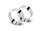 6 Inch Dia Slash Cut Tip Exhaust Kit with 108 Inch Tall One Piece Top Pipe KW