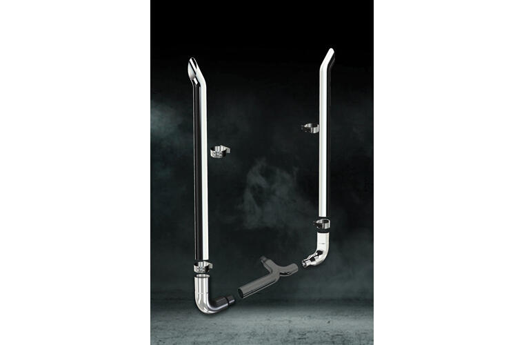 6 inch Diameter Boiler Maker Tip - 114 inch Long - Exhaust Kit for Freightliner