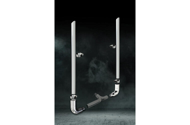 7 inch Diameter Slash Tip - 108 inch Long - Exhaust Kit for Freightliner