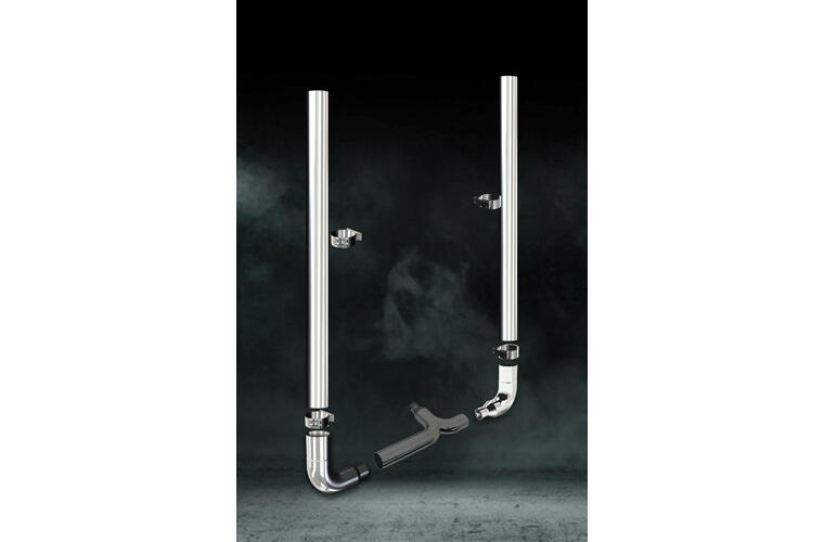 8 inch Diameter Stove Pipe Tip - 96 inch Long - Exhaust Kit for Freightliner
