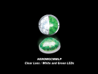 Low Profile Watermelon Hero LED Marker Light - White and Green Light/Clear Lens