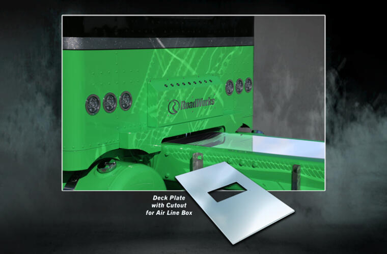 84 inch Universal Fit In-Frame Deck Plate with Cutout.