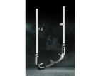 7 Inch Dia Stove Pipe Tip Exhaust Kit with 114 Inch Tall One Piece Top Pipe KW