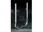8 Inch Dia Stove Pipe Tip Exhaust Kit with 96 Inch Tall One Piece Top Pipe KW