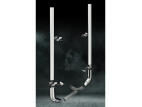 8 Inch Dia Stove Pipe Tip Exhaust Kit with 114 Inch Tall One Piece Top Pipe PB