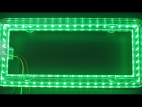 Halo Glow Light for License Plates, green and white LEDs