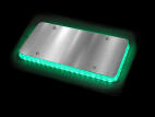 Halo Glow Light for License Plates, green and white LEDs
