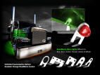Nova Underglow Light Bracket with 1 Bulls-Eye amber LED light w/ amber Lens.