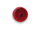 2" Round Flat - Red LED Light / Red Lens