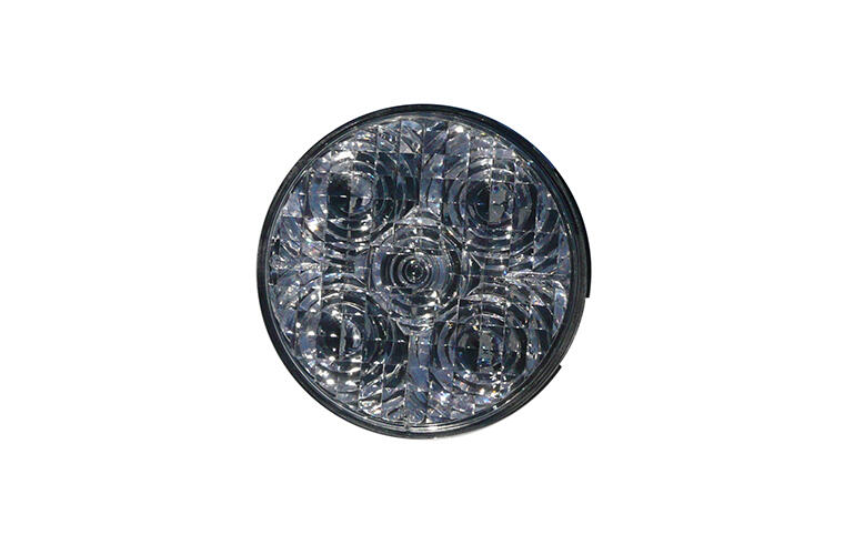 4" Round - Red LED Light / Clear Lens (Stop, Turn and Tail Signals)