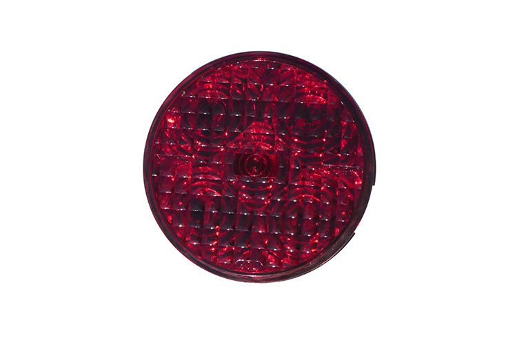 4" Round - Red LED Light / Red Lens (Stop, Turn and Tail Signals)