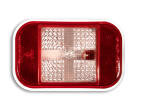 Rectangle - Incandescent Red / Clear (Stop, Turn, Tail Signals, and Backup)