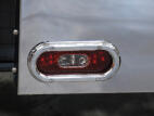 Oval - Red LED Stop, Turn, Tail Signals with Clear Integrated Backup