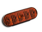 Oval - Amber LED Light / Amber Lens (Turn and Tail Signals)