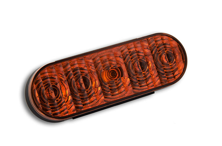 Oval - Amber LED Light / Amber Lens (Turn and Tail Signals)
