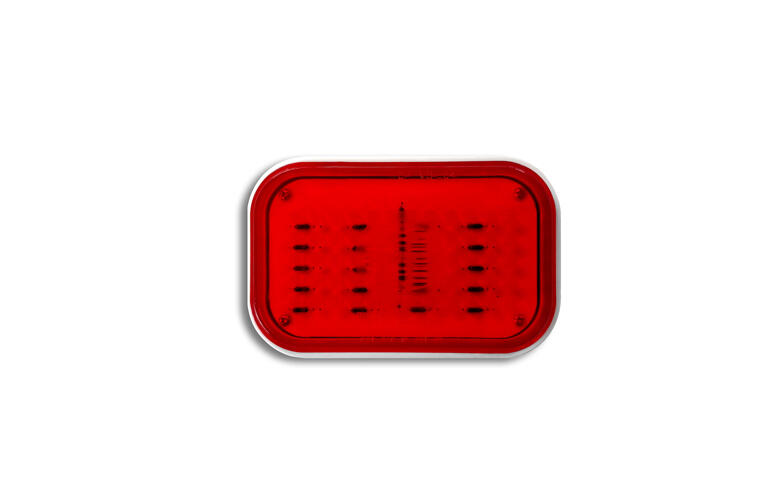 Rectangle - 50 LED Red Lens (Stop, Turn, Tail Signals)