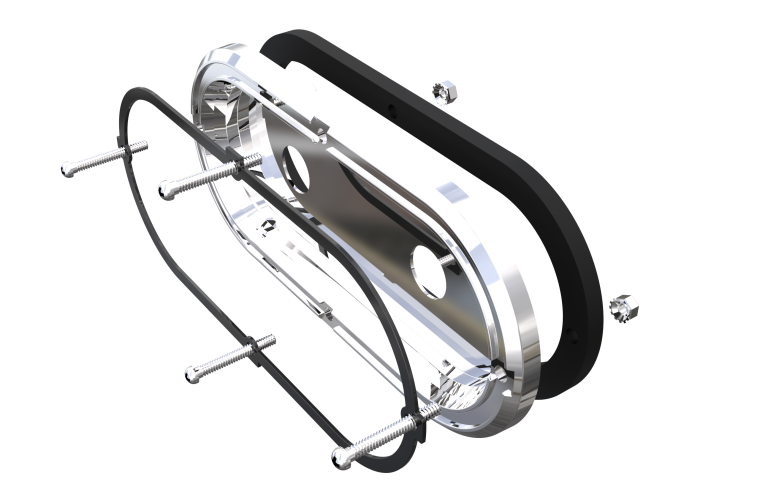 ICON RXT Recessed Oval Pocket Adapter for Mini and Mid-Size Watermelon lights.