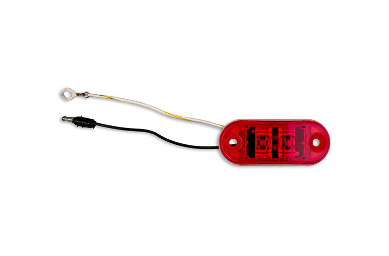 Challenger - Red LED Light / Red Lens with (2) 180 Bullet Plug and Ring