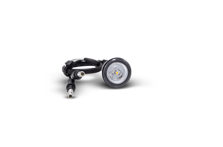 Bulls-Eye - Amber LED Light / Clear Lens with (2) 180 Bullet Plugs