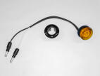 Bulls-Eye - Amber LED Light / Amber Lens with (2) 180 Bullet Plugs