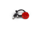 Bulls-Eye - Red LED Light / Red Lens with (2) 180 Bullet Plugs