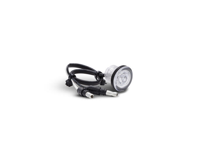 Bulls-Eye - Red LED Light / Clear Lens with (2) 180 Bullet Plugs