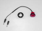 Bulls-Eye - Red LED Light / Red Lens with (2) 180 Bullet Plugs