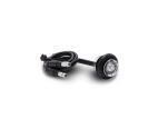 3/4" Button Light - Red LED Light / Clear Lens and (2) 180 Bullet Plugs