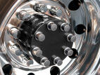 Regular Mount Gloss Black Powder Coated Drive Axle Hubcover