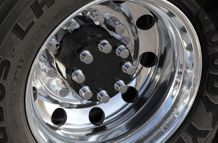 2" Deep Gloss Black Powder Coated Drive Axle Hubcover