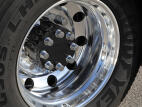 Flame Style Gloss Black Powder Coated Drive Axle Hubcover