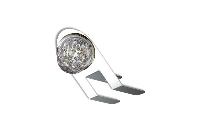 Nova Underglow Light Bracket with one Amber / Clear Watermelon LED.