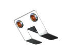 Nova Underglow Light Bracket with two Amber / Amber Bulls-Eye lights.