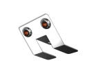 Nova Underglow Light Brkt w/ two 3/4 Inch button amber LED light w/ amber lens.