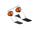 Nova Underglow Light Brkt w/ two Mini Watermelon amber LED light w/ amber lens.