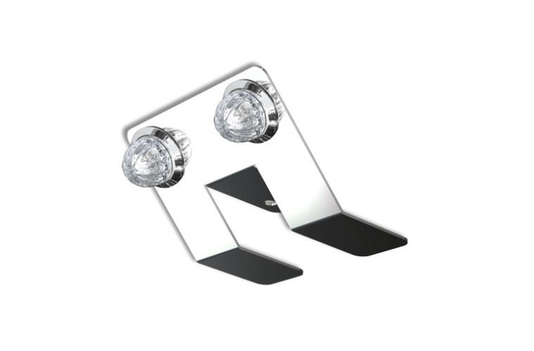 Nova Underglow Light Brkt w/ two Mini Watermelon amber LED light w/ clear lens.
