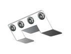 Nova Underglow Light Brkt w/ four 3/4 Inch button amber LED light w/ clear lens.