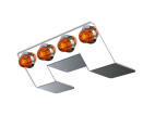 Nova Underglow Light Brkt w/ four Mini Watermelon amber LED light w/ amber lens.