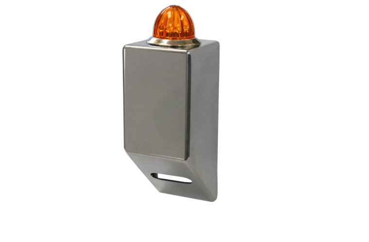 Angled Style Light Bracket with Amber / Amber Mini Watermelon LED Light