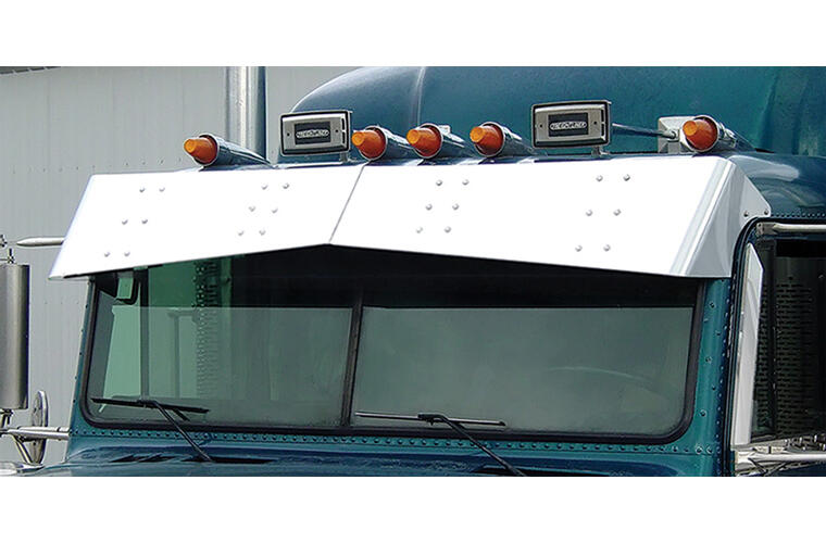Un-Tie Visor for Classic Flat Top with Door Mounted Mirrors