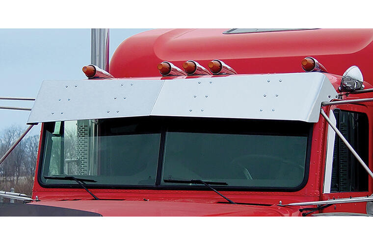 Monster Drop Bow-Tie Visor for Classic Flat Top with Cab Mounted Mirrors