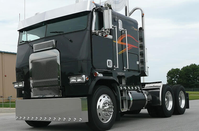 Two-Piece Grille with Freightliner Logo Holes