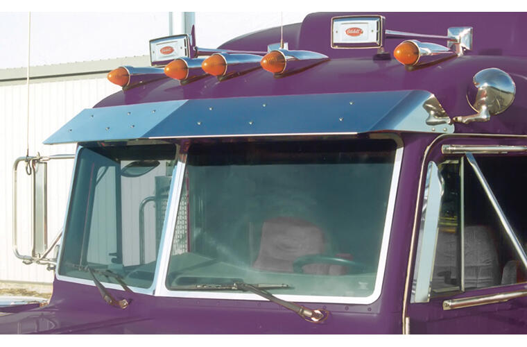 11 inch Factory-Style Extended Drop Visor for Peterbilt Ultracab