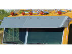 13.5 inch Blind Mount Drop Visor with (10) Amber/Clear Button LEDs
