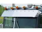 11 inch Blind Mount Drop Visor with 10 Amber / Amber Button Led Lights